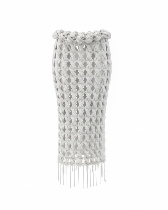 OFF-WHITE CROCHET SKIRT